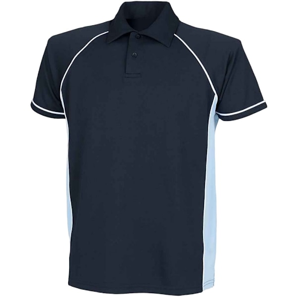 Finden & Hales Barn/Barn Piped Performance Polotröja 13-1 Navy/Sky Blue/White 13-14 Years