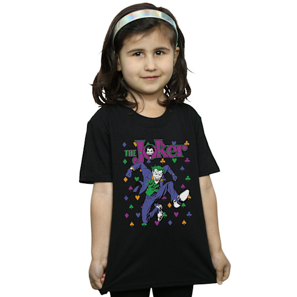 DC Comics Girls Batman Joker Cards Jump Bomull T-shirt 9-11 år Black 9-11 Years