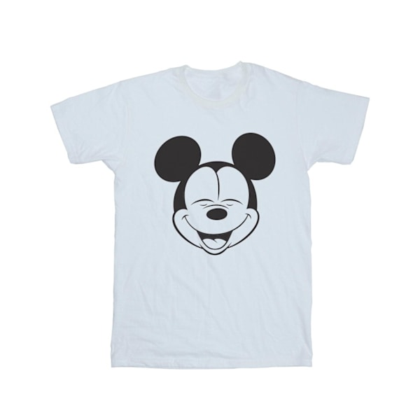 Disney Boys Mickey Mouse Closed Eyes T-Shirt 7-8 år Vit White 7-8 Years
