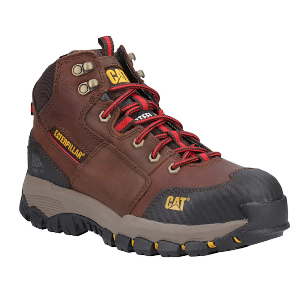 Caterpillar Navigator Läder Mid Cut Säkerhetskängor 10 UK C Clay 10 UK