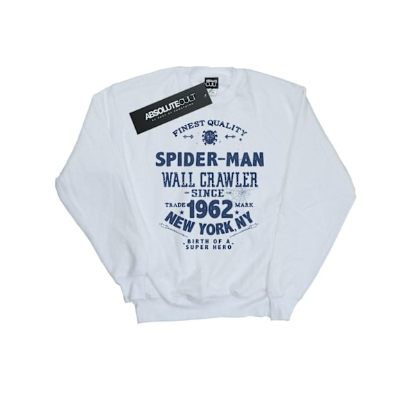 Marvel Herr Spider-Man Sweatshirt av högsta kvalitet 3XL Vit White 3XL