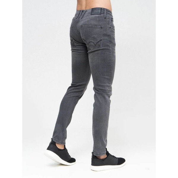 Duck and Cover herr Tranfold Slim Jeans (2-pack) 36R grå/Ti Grey/Tinted Blue 36R