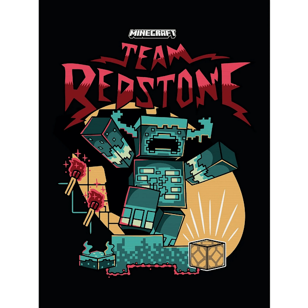 Minecraft Team Redstone Canvas Tavla 80cm x 60cm Flerfärgad Multicoloured 80cm x 60cm