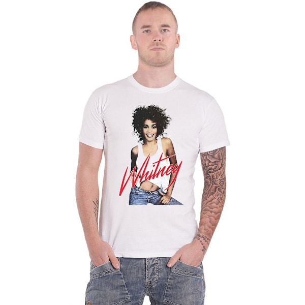 Whitney Houston Unisex Vuxen Wanna Dance Foto T-shirt M Vit White M