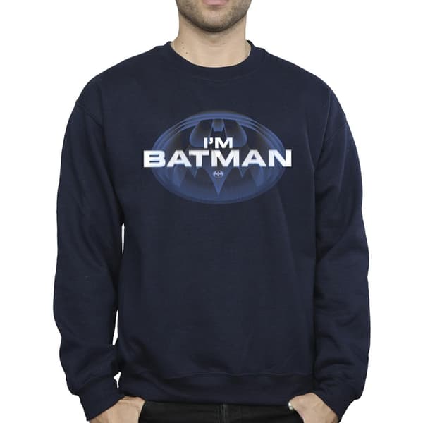 DC Comics Herr The Flash I´m Batman Sweatshirt L Marinblå Navy Blue L