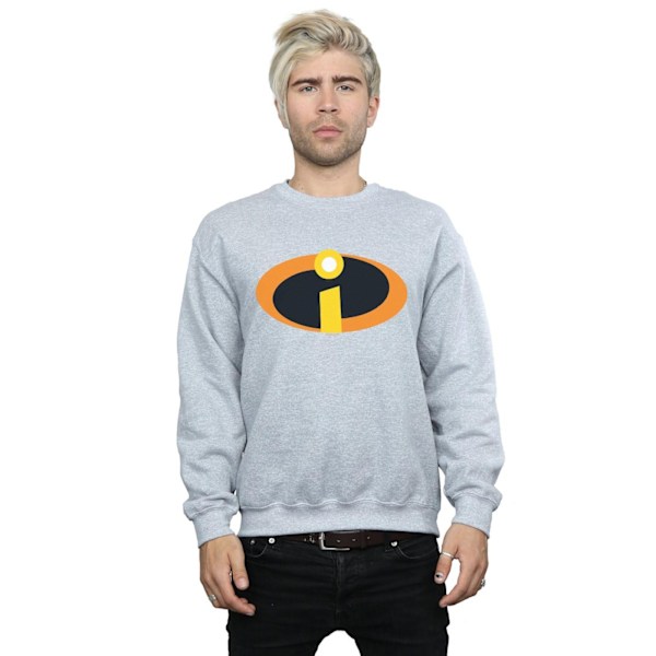 Disney Herr The Incredibles Kostym Logo Sweatshirt XXL Sports Sports Grey XXL