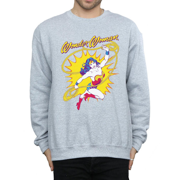 DC Comics Herr Wonder Woman Leap Sweatshirt S Sports Grey Sports Grey S