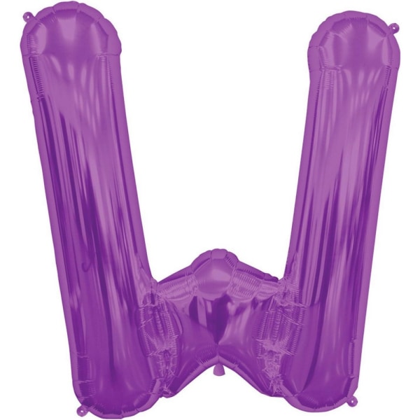 NorthStar W Bokstav Folieballong En Storlek Lila Purple One Size