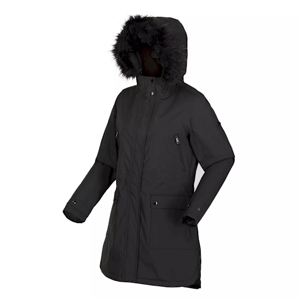 Regatta Dam/Kvinnor Sabinka Faux Fur Trim Parka 8 UK Svart Black 8 UK