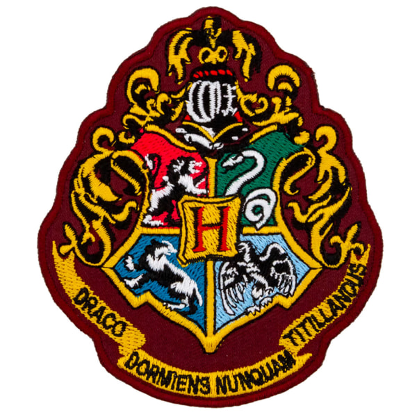 Harry Potter Hogwarts Crest Iron On Patch One Size Flerfärgad Multicoloured One Size