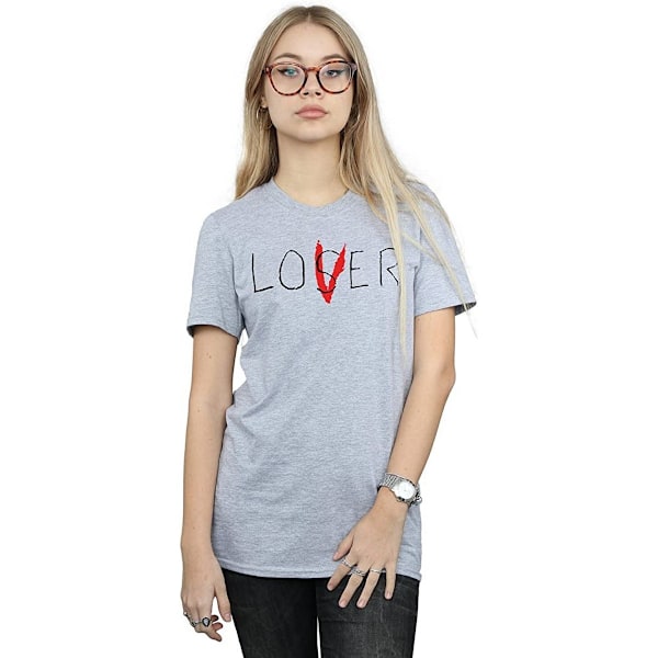 It Womens/Ladies Loser Lover Boyfriend T-Shirt M Sports Grey Sports Grey M