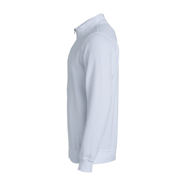 Clique Unisex Vuxen Basic Halv Zip Sweatshirt XS Vit White XS