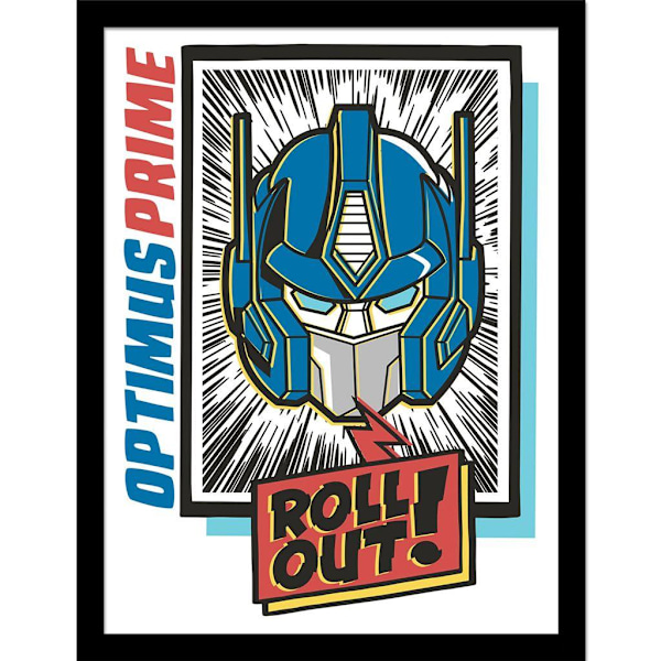 Transformers Roll Out Optimus Prime Inramad Poster 40cm x 30cm M Multicoloured 40cm x 30cm