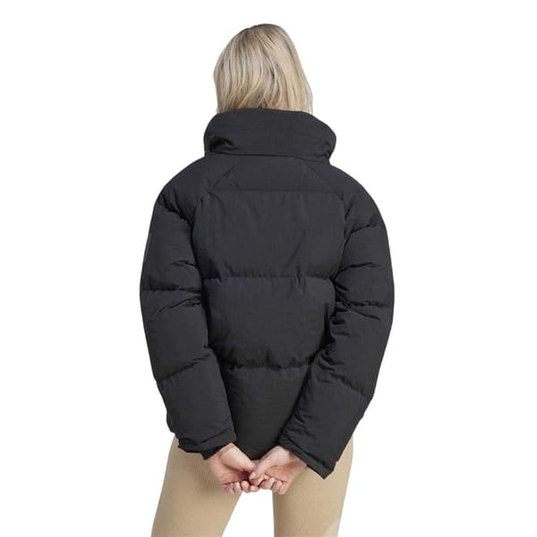 Adidas Dam Dunfylld Oversized Pufferjacka 16 UK Black 16 UK
