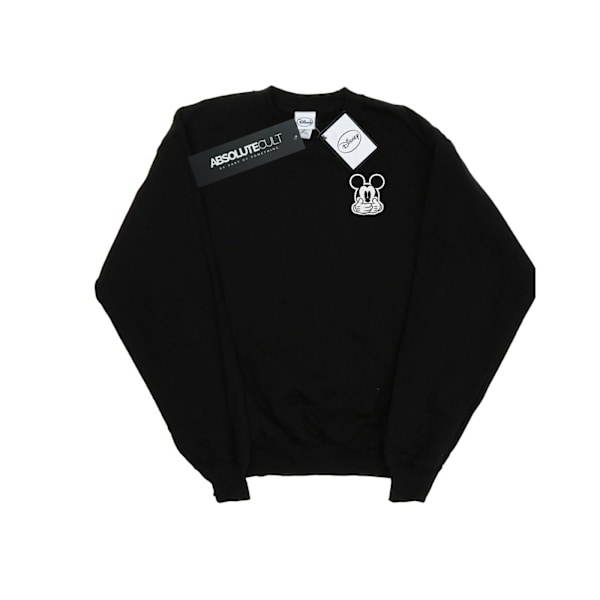 Disney Herr Mickey Mouse Dont Speak Brösttryck Sweatshirt M B Black M