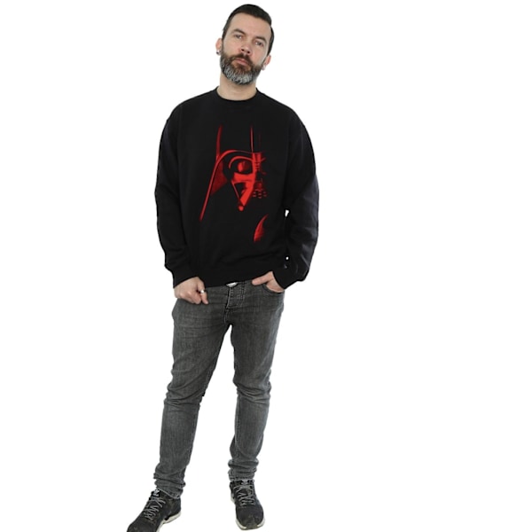 Star Wars Herr Vader Röd Ansikte Sweatshirt M Svart Black M
