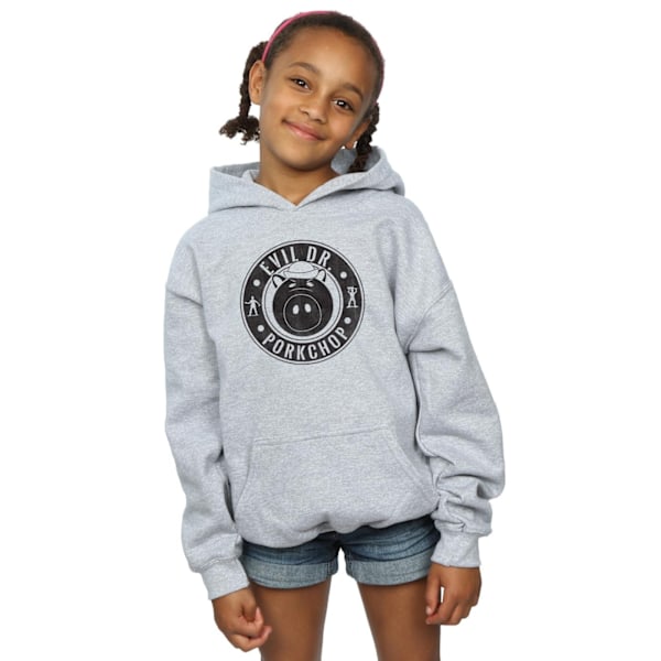 Disney Girls Toy Story Evil Dr Pork Chop Logo Hoodie 12-13 År Sports Grey 12-13 Years