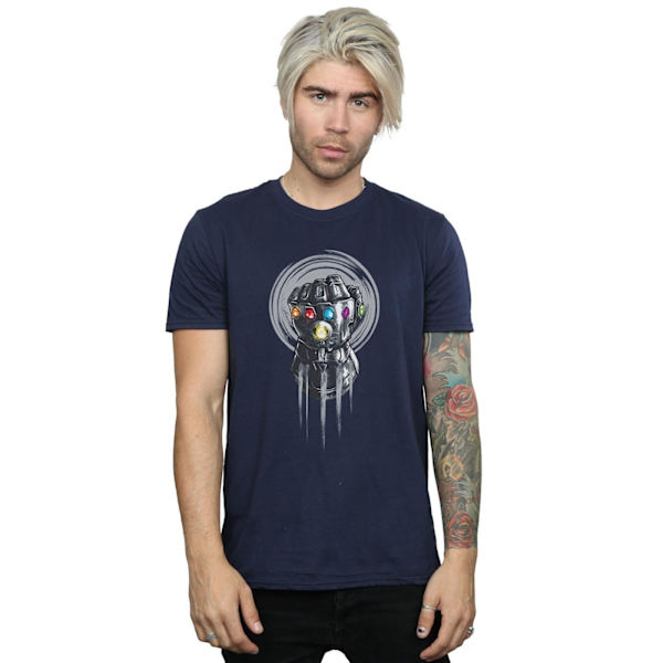Avengers Infinity War Herr Gauntlet Bomull T-shirt XXL Marinblå Navy Blue XXL