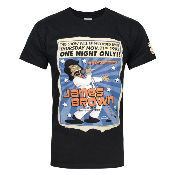 The Simpsons Mens James Brown One Night T-shirt L Svart Black L