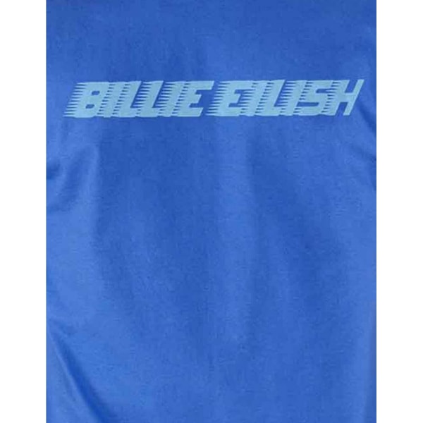 Billie Eilish Unisex Vuxen Ärmtryck Logo T-Shirt XXL Blå Blue XXL