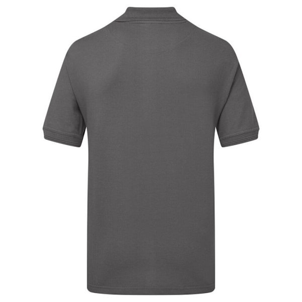 UCC 50/50 Herr tungvikts enfärgad pikétröja med korta ärmar Charcoal 5XL