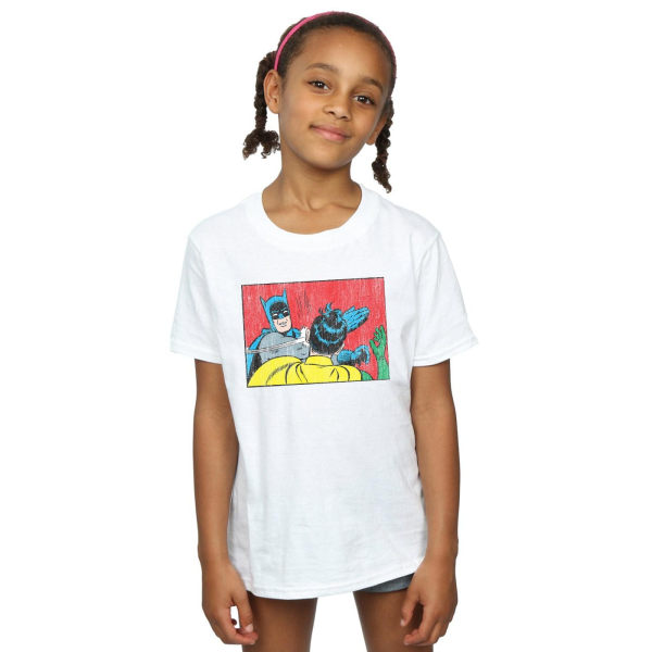 DC Comics Girls Batman Robin Slap T-shirt bomull 9-11 år Whi White 9-11 Years