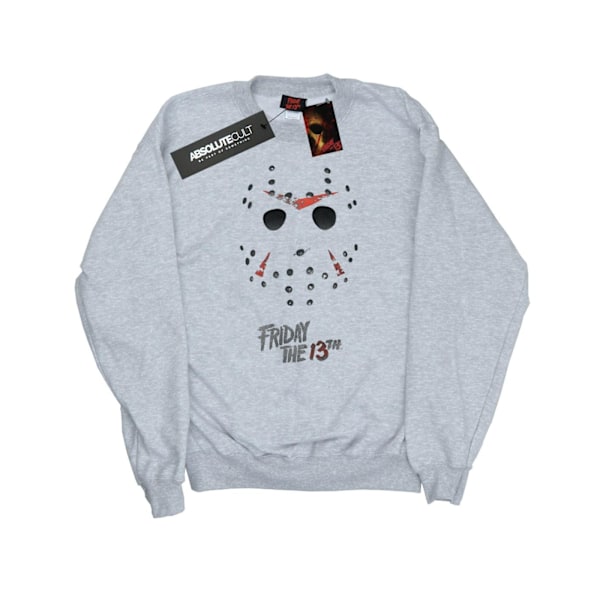 Fredag den 13:e herr Jason Hockey Mask tröja L Sports Grey Sports Grey L