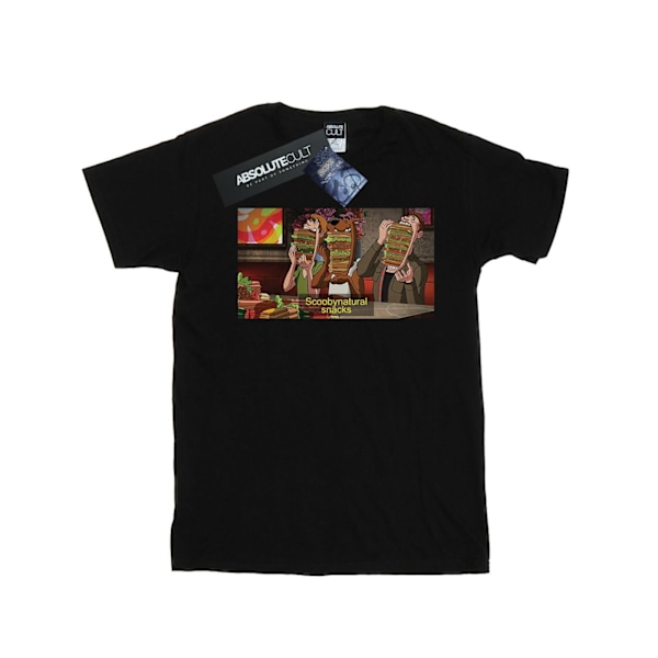 Scoobynatural Dam/Kvinnor Övernaturliga Snacks Bomull Pojkvän Black XL