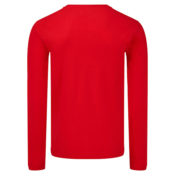 Fruit of the Loom Mens Iconic Long-Sleeved T-Shirt XL Röd Red XL