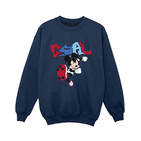 Disney Boys Mickey Mouse Goal Striker Pose Sweatshirt 3-4 år Navy Blue 3-4 Years