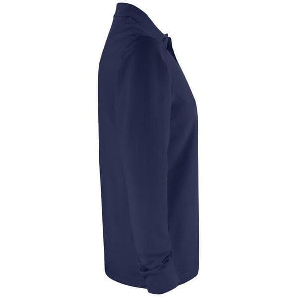Clique Unisex Vuxen Basic Långärmad Pikétröja med Bröstficka Dark Navy L