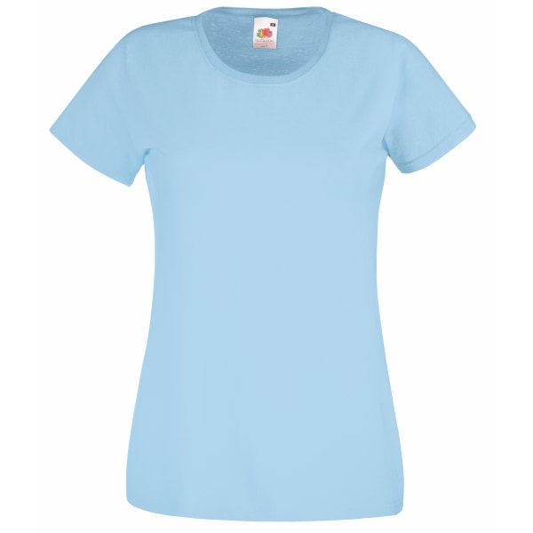 Fruit Of The Loom Dam/Kvinnors Lady-Fit Valueweight Kortärmad T-shirt Sky Blue S