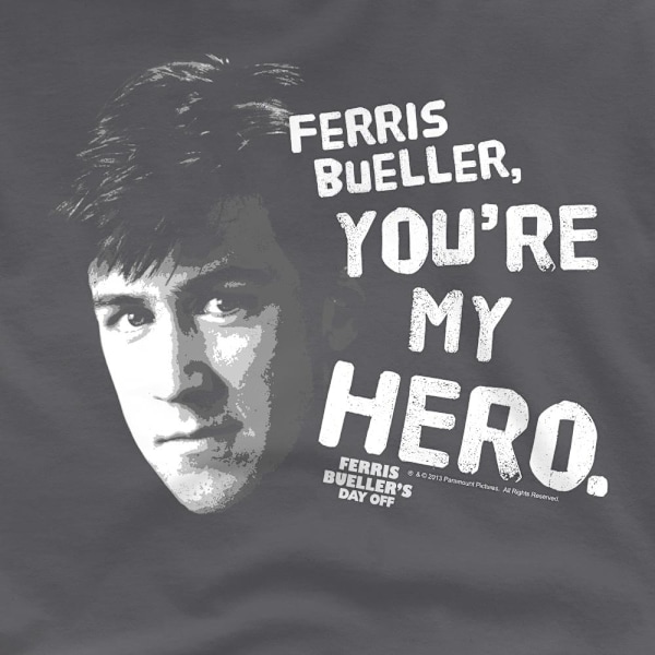 Ferris Bueller's Day Off Herr My Hero T-Shirt M Gråmelerad Charcoal M
