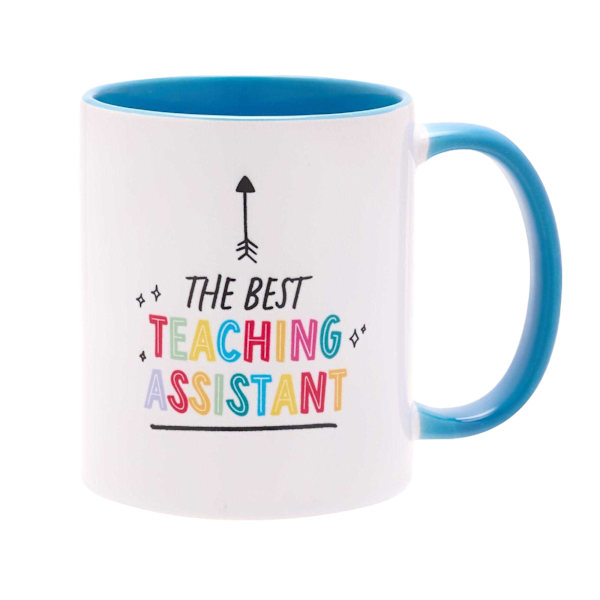 Celebrations Hullabaloo Bästa lärarassistent 320ml Mugg O White/Light Blue One Size