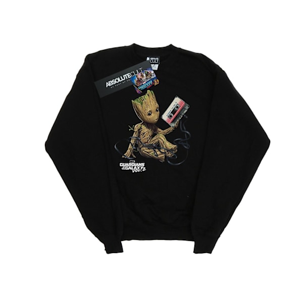 Marvel Girls Guardians Of The Galaxy Groot Tape Sweatshirt 5-6 Black 5-6 Years