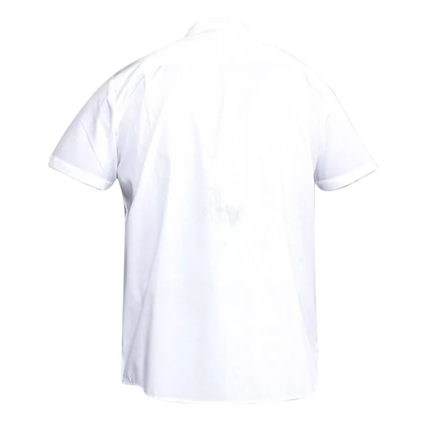 Duke Mens Delmar Kingsize Kortärmad Skjorta 2XL Vit White 2XL