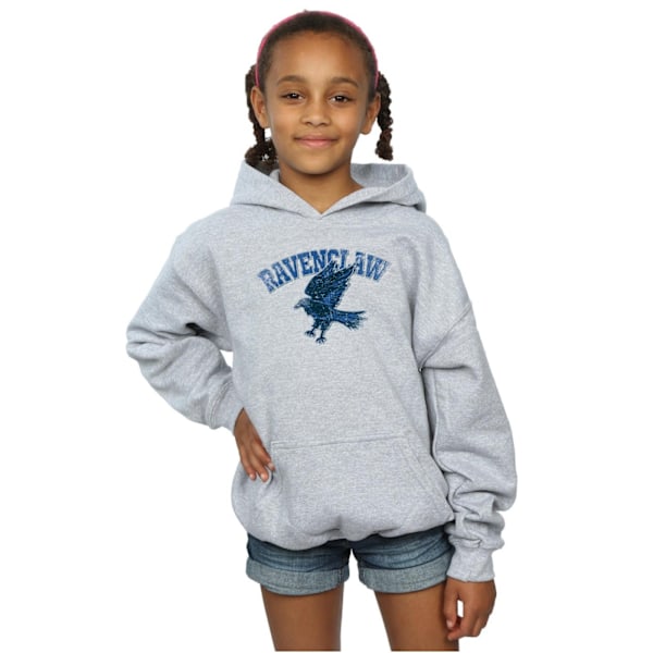 Harry Potter Flickor Ravenclaw Sport Emblem Hoodie 5-6 År Spor Sports Grey 5-6 Years