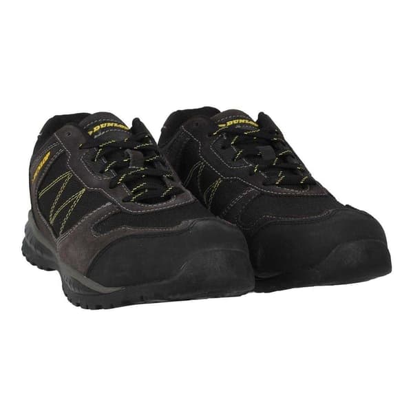 Dunlop Herr Austin Läder Stålhätta Säkerhetskängor 8.5 UK Ch Charcoal/Yellow 8.5 UK