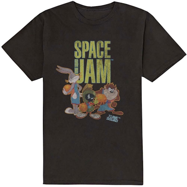 Space Jam Unisex Vuxen Tune Squad Bomull T-shirt M Svart Black M