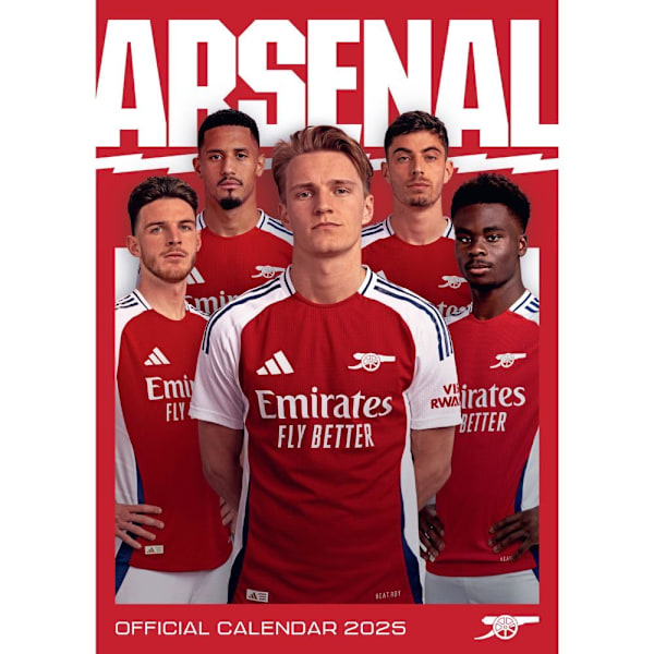Arsenal FC 2025 A3 Väggkalender One Size Flerfärgad Multicoloured One Size