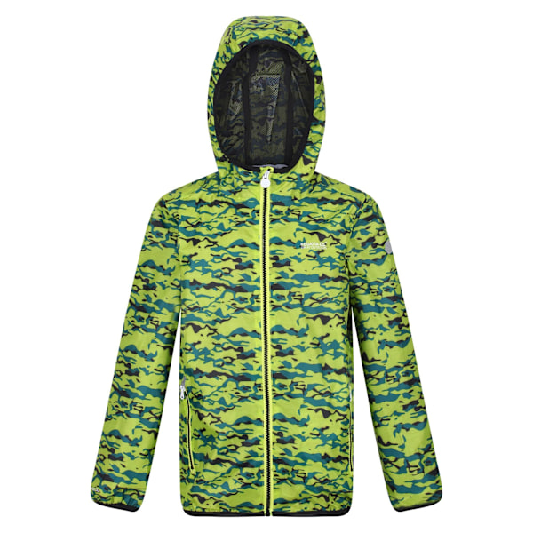 Regatta Barn/Barn Lever Camo Packaway Vattentät Jacka 9- Bright Kiwi 9-10 Years