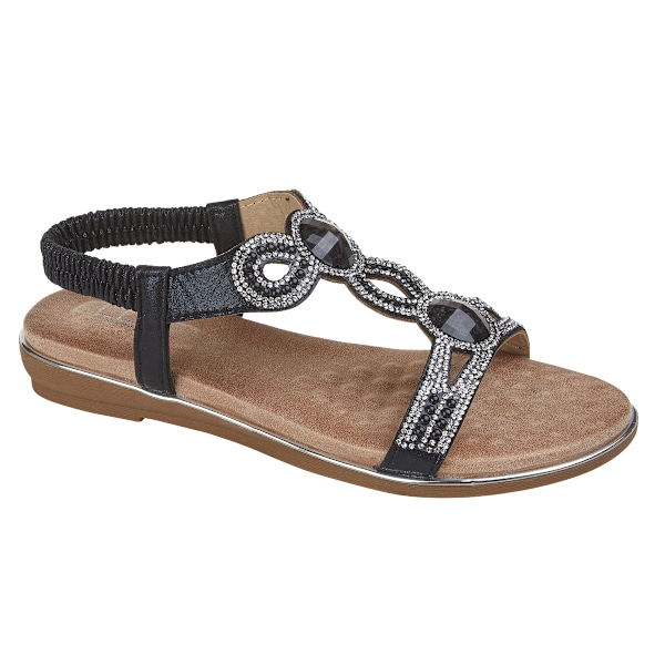 Cipriata Dam/Dam Desia Juvelprydda Sandaler 3 UK Svart/Brun Black/Brown 3 UK