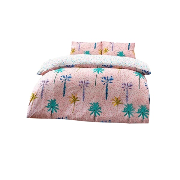 Style Lab Palmtropolis Påslakanset Enkelsäng Rosa Pink Single