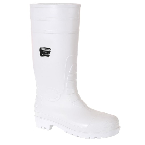 Portwest Mens Safety Wellington Boots 3 UK White White 3 UK