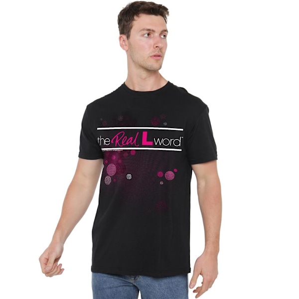 The Real L Word Herr Flashig Logotyp T-Shirt M Svart Black M
