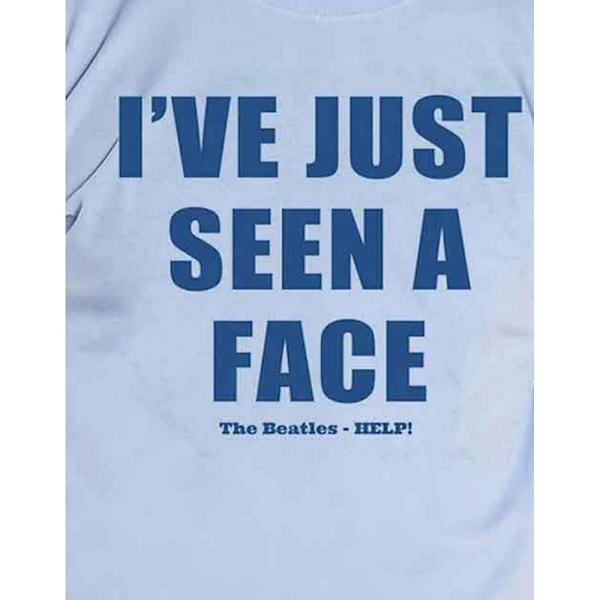 The Beatles Unisex Adult I´ve Just Seen A Face Back Print T-Shi Light Blue S