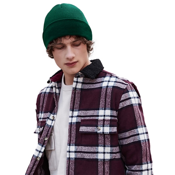Beechfield Återvunnen Cuffed Beanie En Storlek Flaskgön Bottle Green One Size