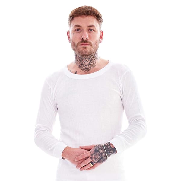 Keanu Termisk långärmad T-shirt för män (3-pack) S Vit White S