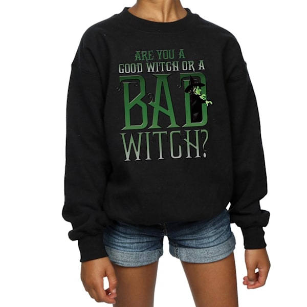 Trollkarlen från Oz Flickor Goda Häxa Onda Häxa Sweatshirt 7-8 År Black 7-8 Years