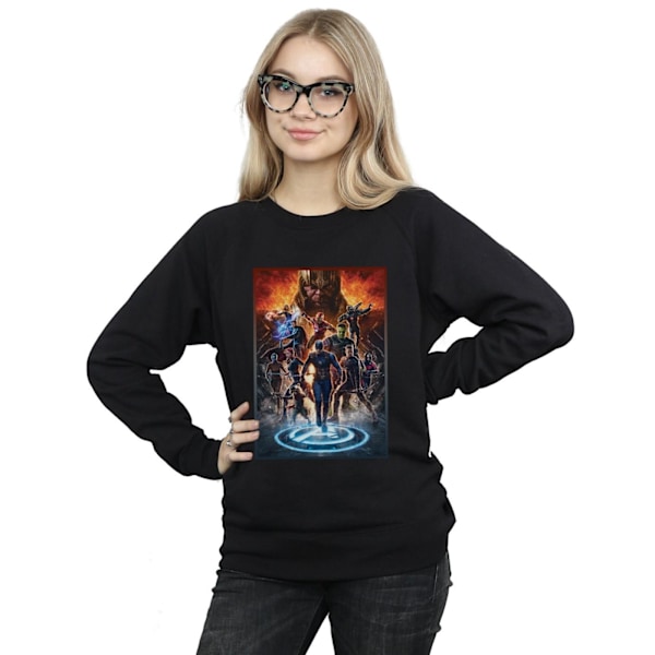 Marvel Womens/Ladies Avengers Endgame Heroes At War Sweatshirt Black XL